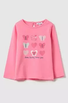 Лонгслив хлопковый с принтом Fagottino