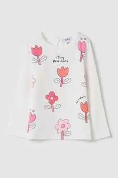 Лонгслив хлопковый с принтом Fagottino