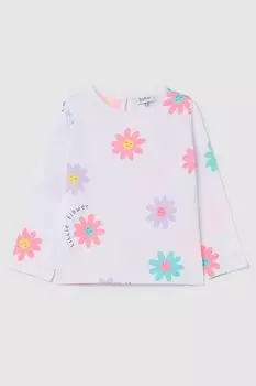 Лонгслив хлопковый с принтом Fagottino