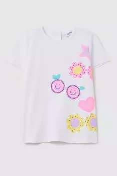 Лонгслив хлопковый с принтом Fagottino