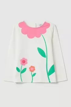 Лонгслив хлопковый с принтом Fagottino