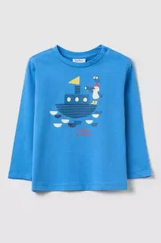 Лонгслив хлопковый с принтом Fagottino