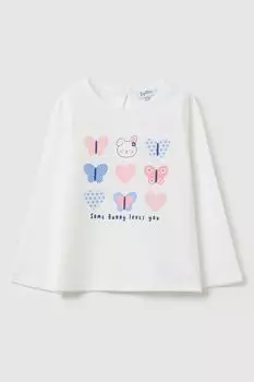 Лонгслив хлопковый с принтом Fagottino