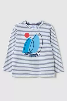 Лонгслив хлопковый с принтом Fagottino