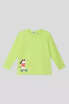 Лонгслив хлопковый с принтом GIOCO