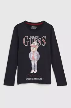 Лонгслив хлопковый с принтом Guess