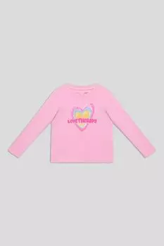 Лонгслив хлопковый с принтом LOVE THERAPY