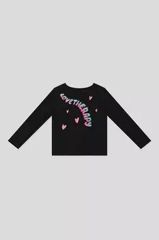 Лонгслив хлопковый с принтом LOVE THERAPY