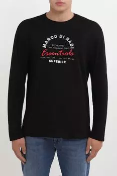 Лонгслив хлопковый с принтом MARCO DI RADI