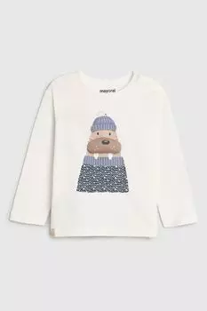 Лонгслив хлопковый с принтом Mayoral