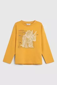 Лонгслив хлопковый с принтом Mayoral