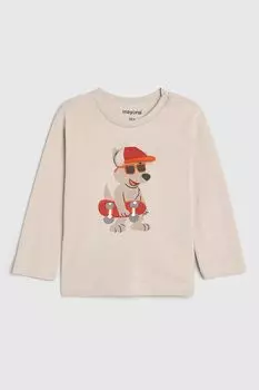 Лонгслив хлопковый с принтом Mayoral