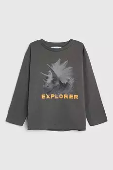 Лонгслив хлопковый с принтом Mayoral