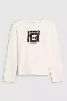 Лонгслив хлопковый с принтом Mayoral