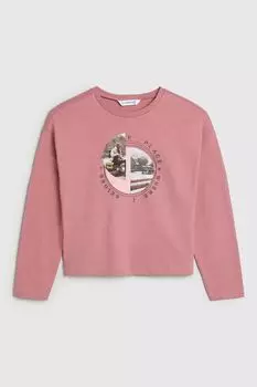 Лонгслив хлопковый с принтом Mayoral