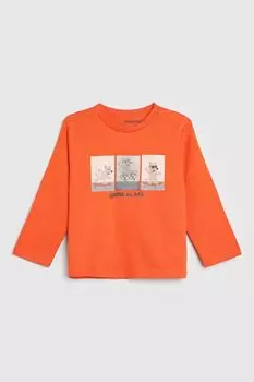 Лонгслив хлопковый с принтом Mayoral