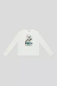 Лонгслив хлопковый с принтом Mayoral