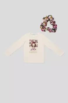 Лонгслив хлопковый с принтом Mayoral