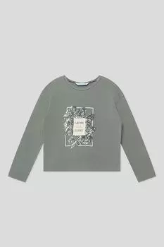 Лонгслив хлопковый с принтом Mayoral