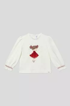 Лонгслив хлопковый с принтом Mayoral