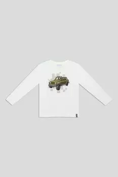 Лонгслив хлопковый с принтом Mayoral