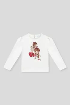 Лонгслив хлопковый с принтом Mayoral