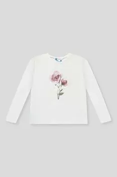 Лонгслив хлопковый с принтом Mayoral