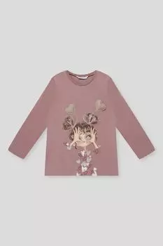 Лонгслив хлопковый с принтом Mayoral