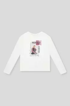 Лонгслив хлопковый с принтом Mayoral