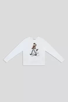 Лонгслив хлопковый с принтом Mayoral