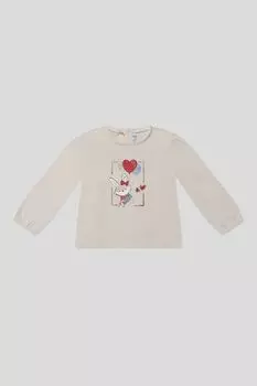 Лонгслив хлопковый с принтом Mayoral