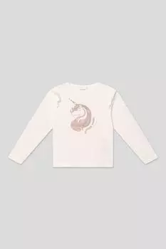 Лонгслив хлопковый с принтом Minymo