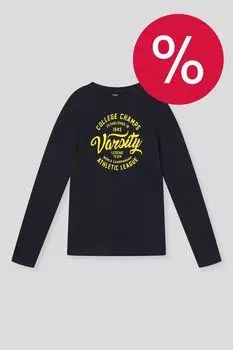 Лонгслив хлопковый с принтом OVS