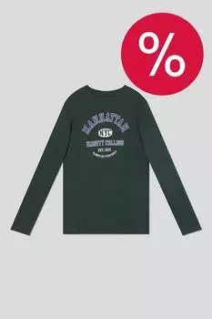 Лонгслив хлопковый с принтом OVS