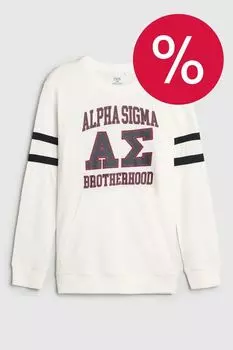 Лонгслив хлопковый с принтом OVS