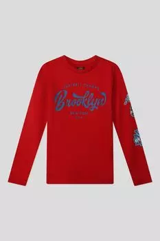 Лонгслив хлопковый с принтом OVS