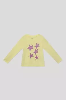 Лонгслив хлопковый с принтом OVS