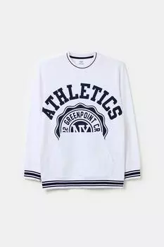 Лонгслив хлопковый с принтом OVS