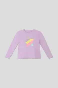 Лонгслив хлопковый с принтом OVS