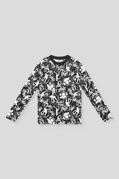 Лонгслив хлопковый с принтом OVS