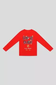 Лонгслив хлопковый с принтом OVS