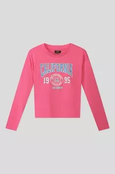 Лонгслив хлопковый с принтом OVS