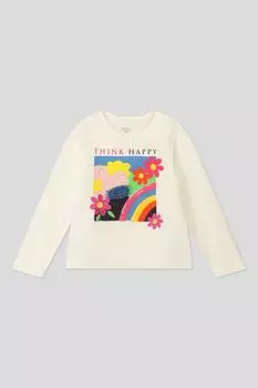 Лонгслив хлопковый с принтом OVS