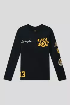 Лонгслив хлопковый с принтом OVS