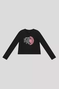 Лонгслив хлопковый с принтом OVS