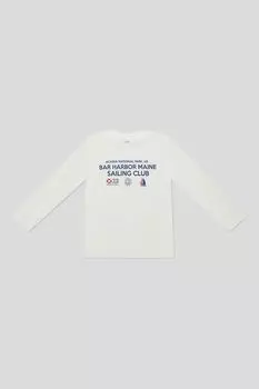 Лонгслив хлопковый с принтом OVS