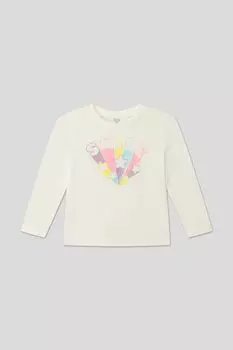 Лонгслив хлопковый с принтом OVS