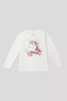 Лонгслив хлопковый с принтом OVS