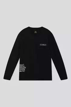 Лонгслив хлопковый с принтом OVS