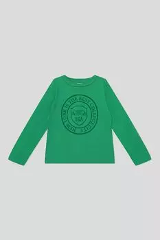 Лонгслив хлопковый с принтом OVS